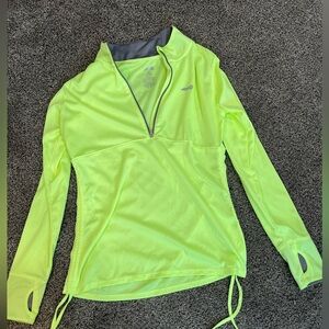 Lime Green light weight quarter zip